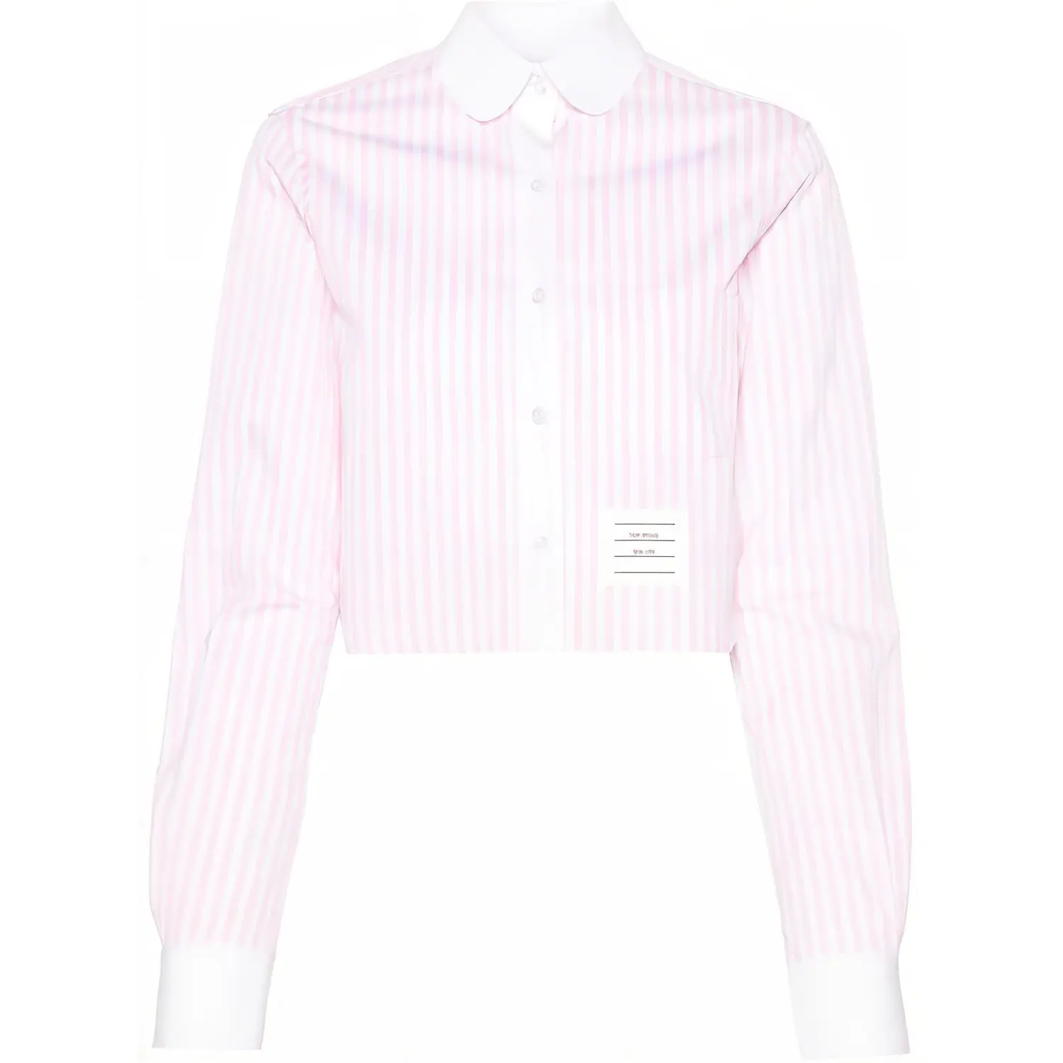 Полосатая хлопковая укороченная рубашка THOM BROWNE, розовый
Полосатая хлопковая укороченная рубашка THOM BROWNE, розовый