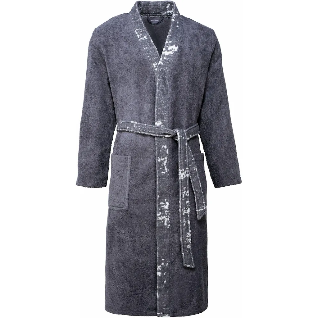 Мужской банный халат Remo, идеально подходит для сауны и СПА, гостиничный халат, утренний халат, 1 шт., с контрастным воротником кимоно и поясом, 100% хлопок Egeria, серый
Мужской банный халат Remo, идеально подходит для сауны и СПА, гостиничный халат, утренний халат, 1 шт., с контрастным воротником кимоно и поясом, 100% хлопок Egeria, серый