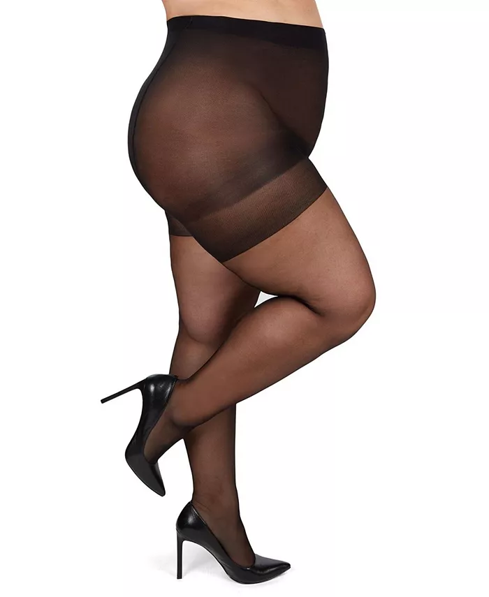 Колготки большого размера Curvy Sheer с шелковистым верхом MM-2210 MeMoi, черный
Колготки большого размера Curvy Sheer с шелковистым верхом MM-2210 MeMoi, черный