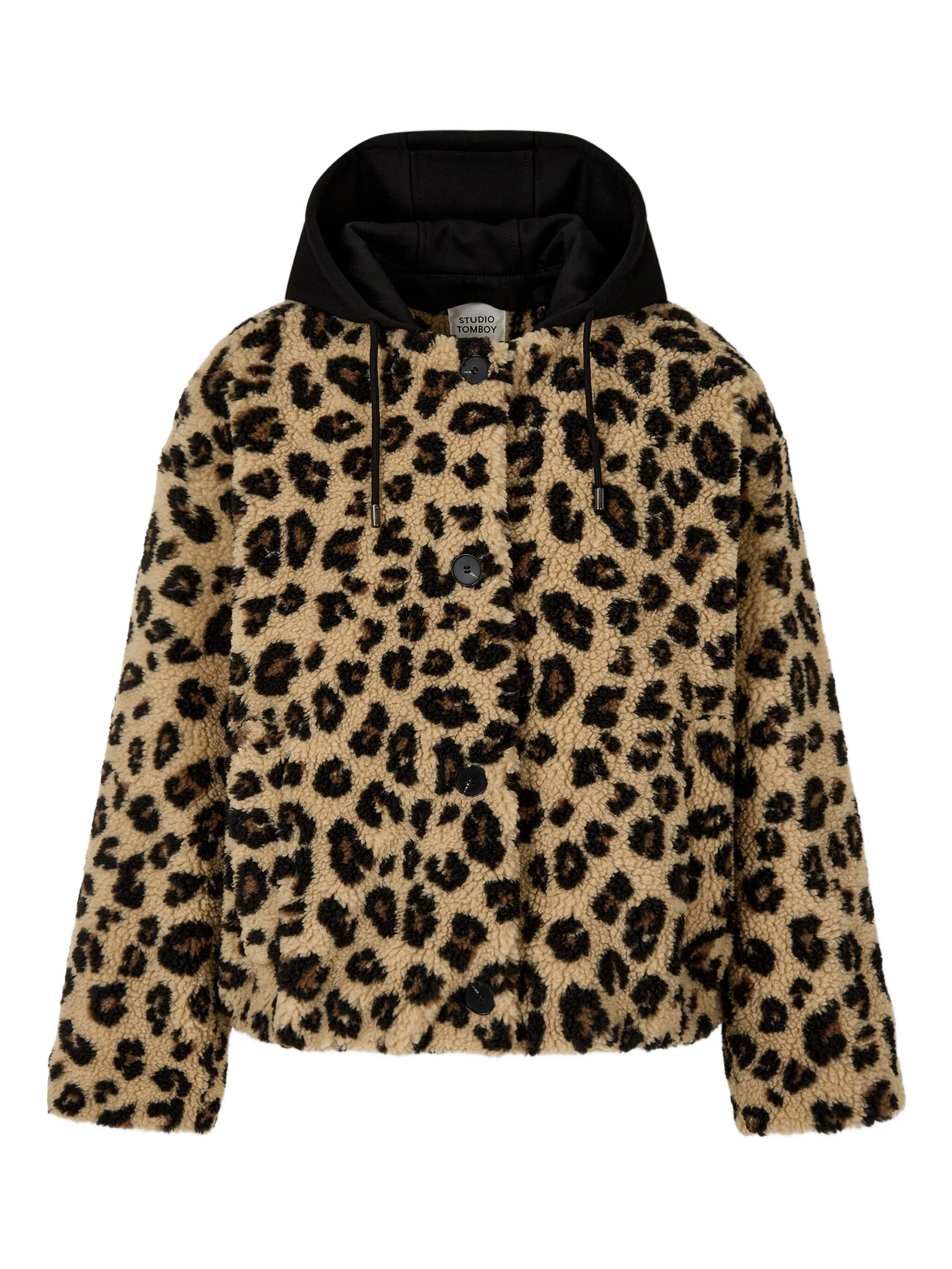 Куртка с капюшоном и леопардовым узором Tomboy, бежевый
Куртка с капюшоном и леопардовым узором Tomboy, бежевый