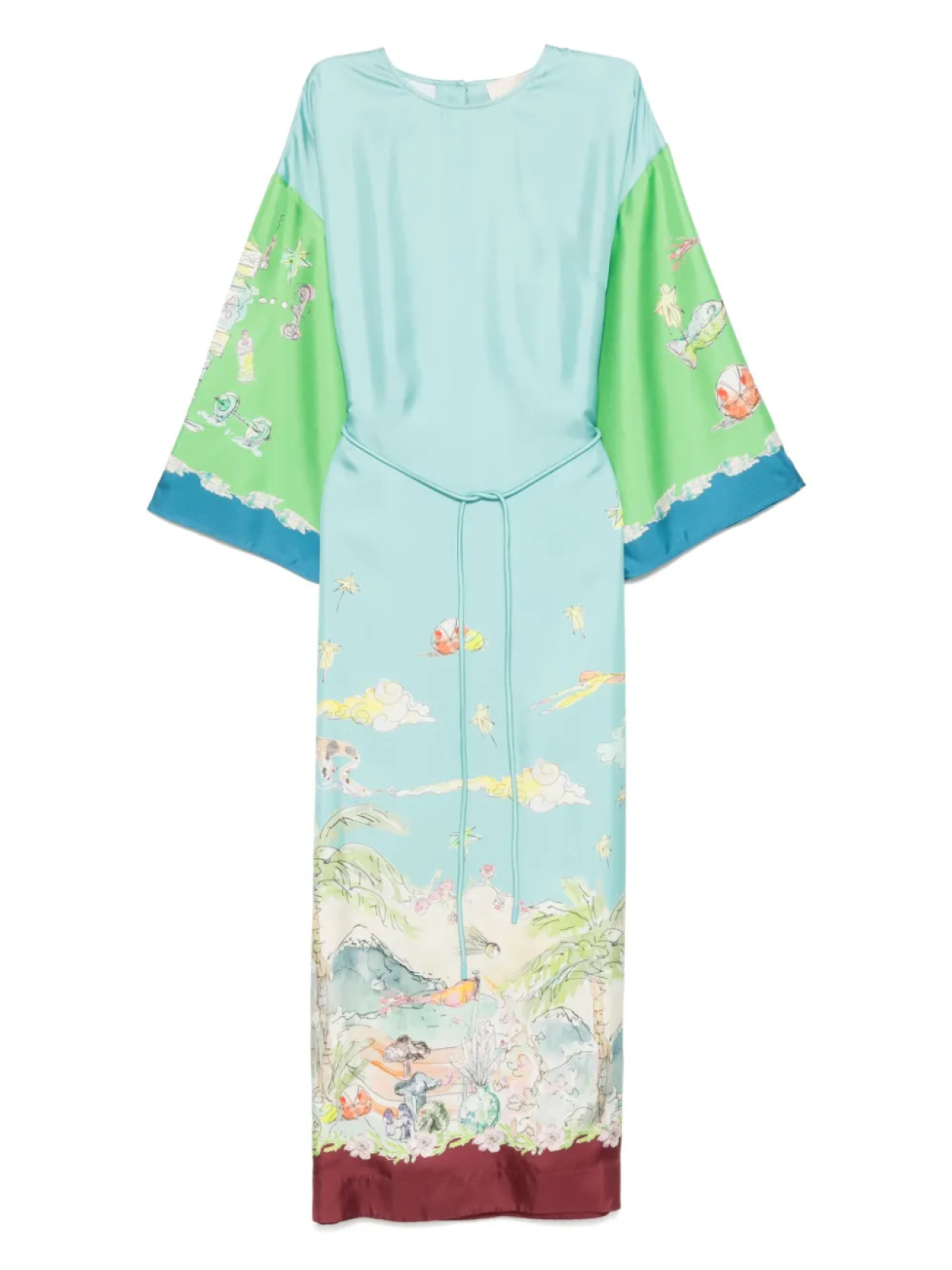 ALEMAIS шелковое платье миди Daria с графичным принтом, синий
ALEMAIS шелковое платье миди Daria с графичным принтом, синий