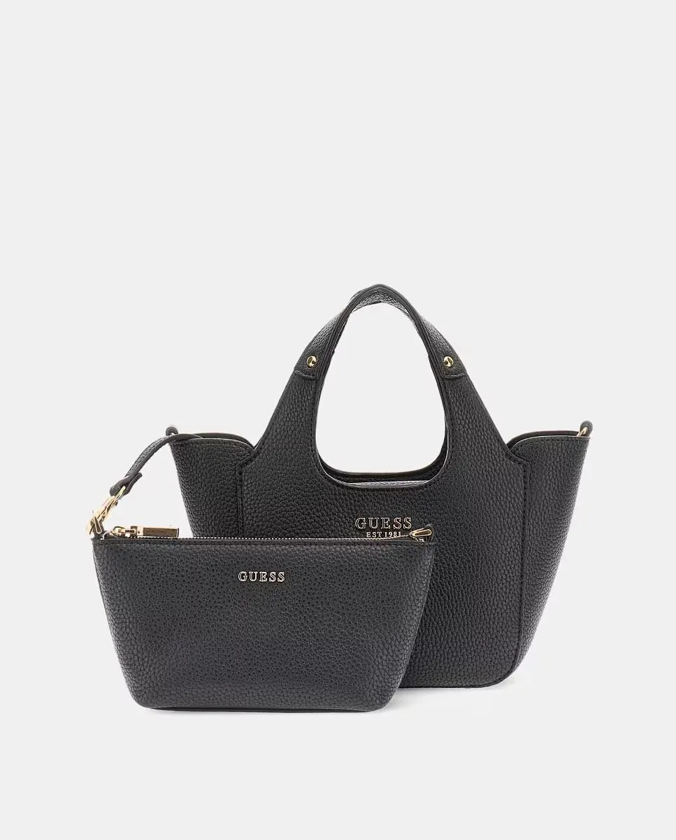 Маленькая сумка-тоут с магнитной застежкой и клатчем Guess, черный
Маленькая сумка-тоут с магнитной застежкой и клатчем Guess, черный