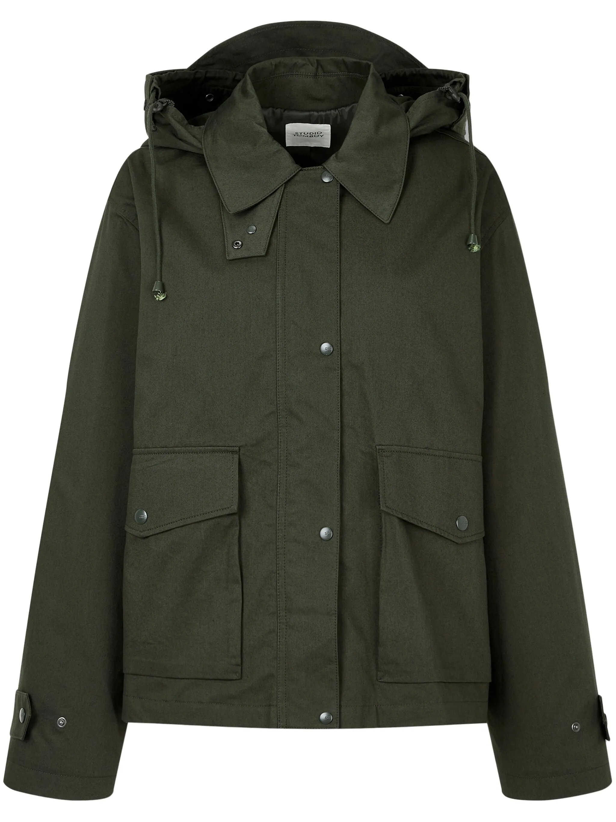 Куртка с капюшоном и кулиской Studio Tomboy, зеленый
Куртка с капюшоном и кулиской Studio Tomboy, зеленый