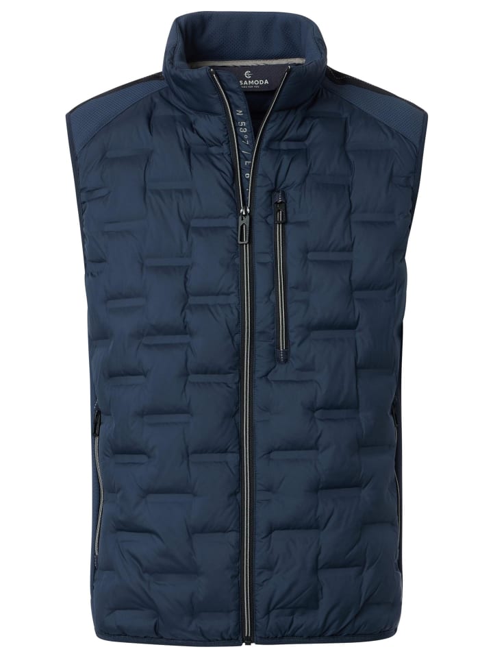 Casa moda Простой стеганый жилет темно-синего цвета
Casa moda Простой стеганый жилет темно-синего цвета