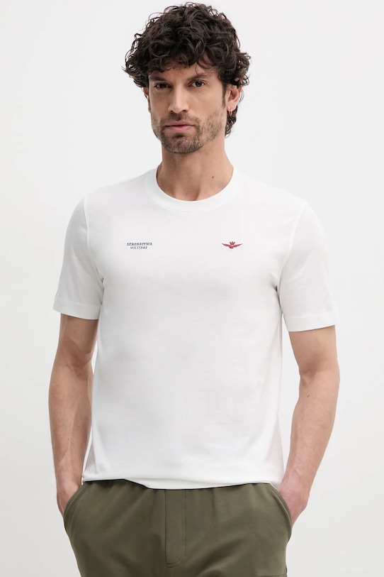 Хлопковая футболка Aeronautica Militare, бежевый
Хлопковая футболка Aeronautica Militare, бежевый