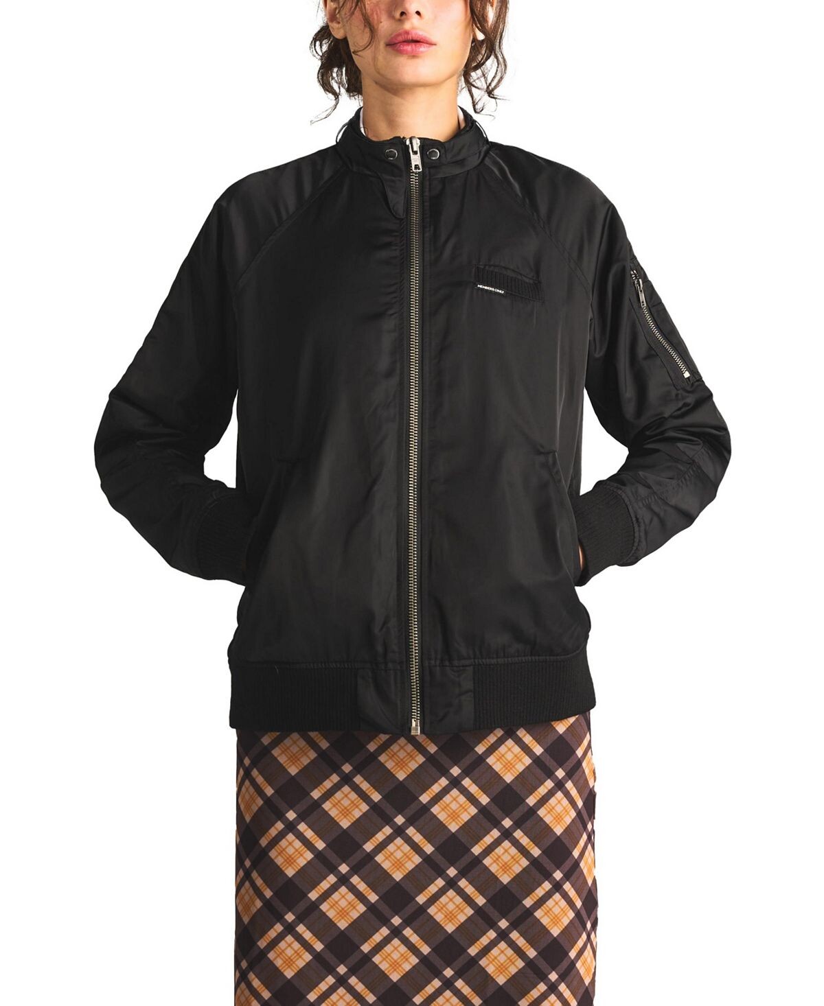 Женская стираная атласная куртка-бойфренд Members Only, черный
Женская стираная атласная куртка-бойфренд Members Only, черный