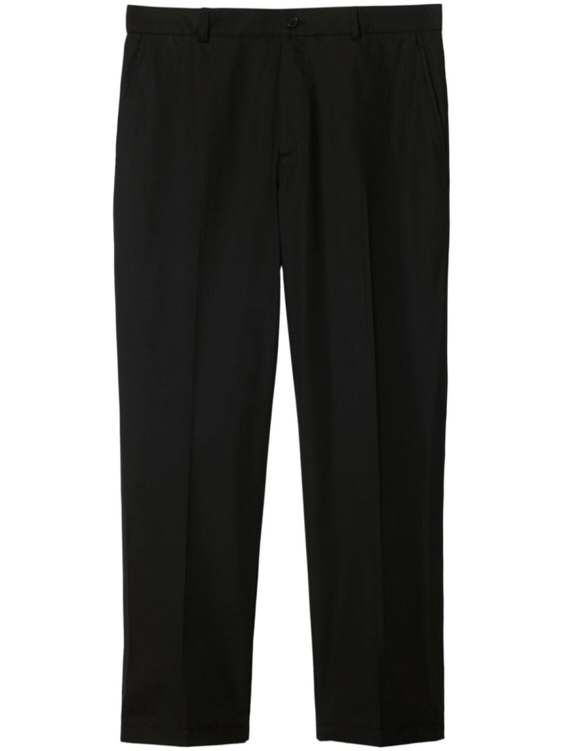 Burberry свободные хлопковые брюки, черный 
Burberry свободные хлопковые брюки, черный