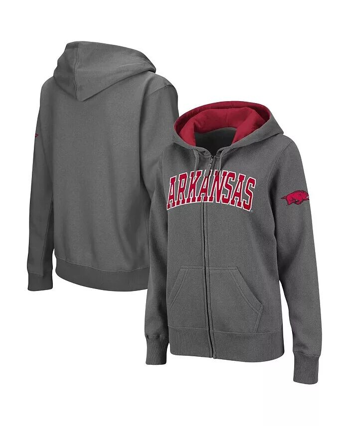 Женская толстовка с капюшоном Arkansas Razorbacks с арочным названием и молнией Colosseum, серый
Женская толстовка с капюшоном Arkansas Razorbacks с арочным названием и молнией Colosseum, серый