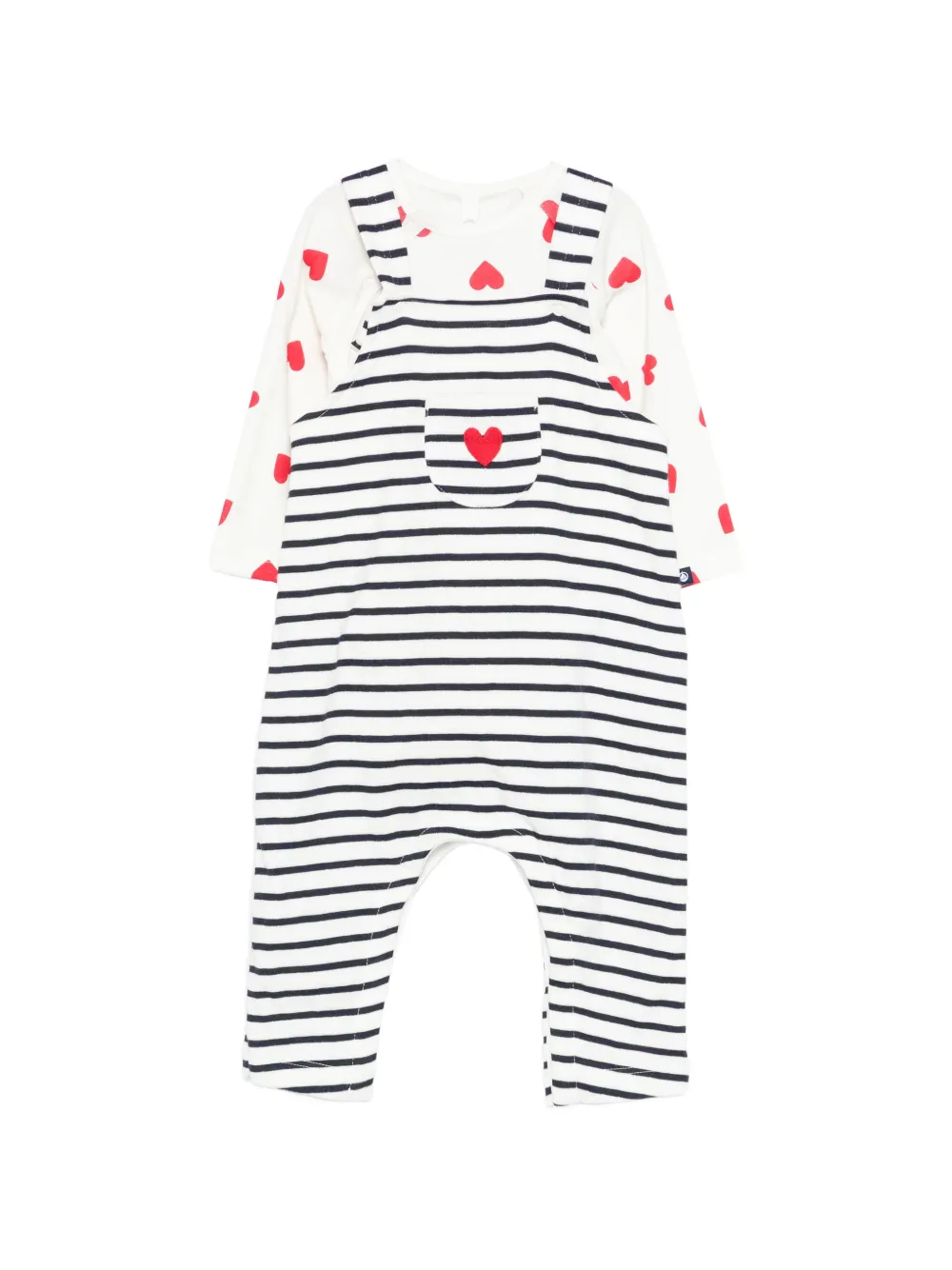 Комплект боди с принтом в виде сердечек Petit Bateau, белый
Комплект боди с принтом в виде сердечек Petit Bateau, белый