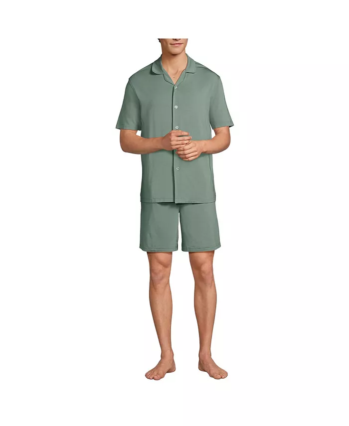 Мужской комплект пижамы с коротким рукавом и охлаждающим эффектом Lands' End, зеленый
Мужской комплект пижамы с коротким рукавом и охлаждающим эффектом Lands' End, зеленый