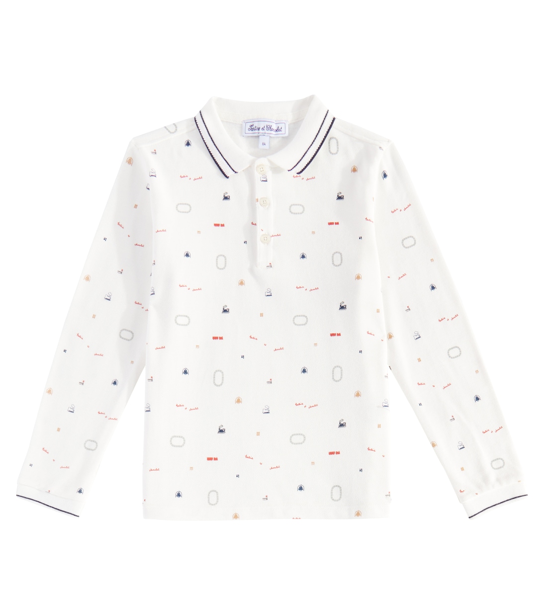 Рубашка-поло из хлопка с принтом Tartine et Chocolat, Marine
Рубашка-поло из хлопка с принтом Tartine et Chocolat, Marine