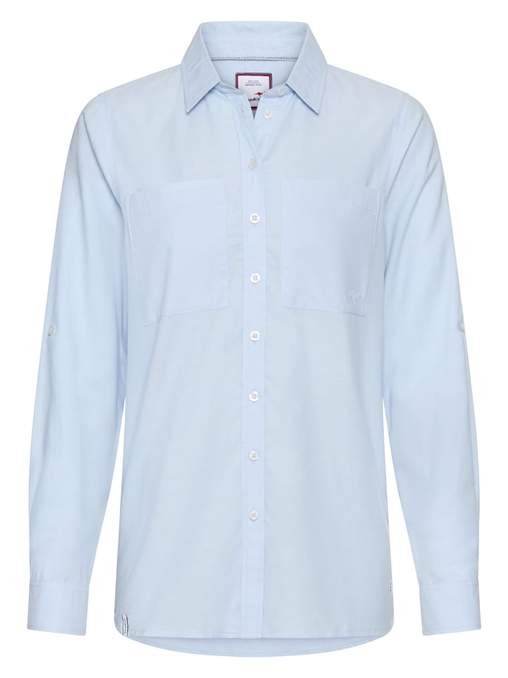 Светло-голубая блузка-рубашка Kangaroos
Светло-голубая блузка-рубашка Kangaroos