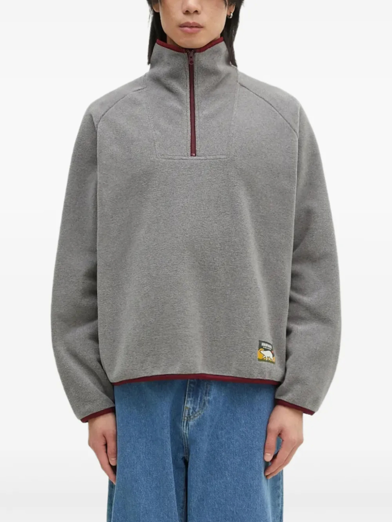 Свитер с полумолнией, сделанный вручную Human Made, серый
Свитер с полумолнией, сделанный вручную Human Made, серый