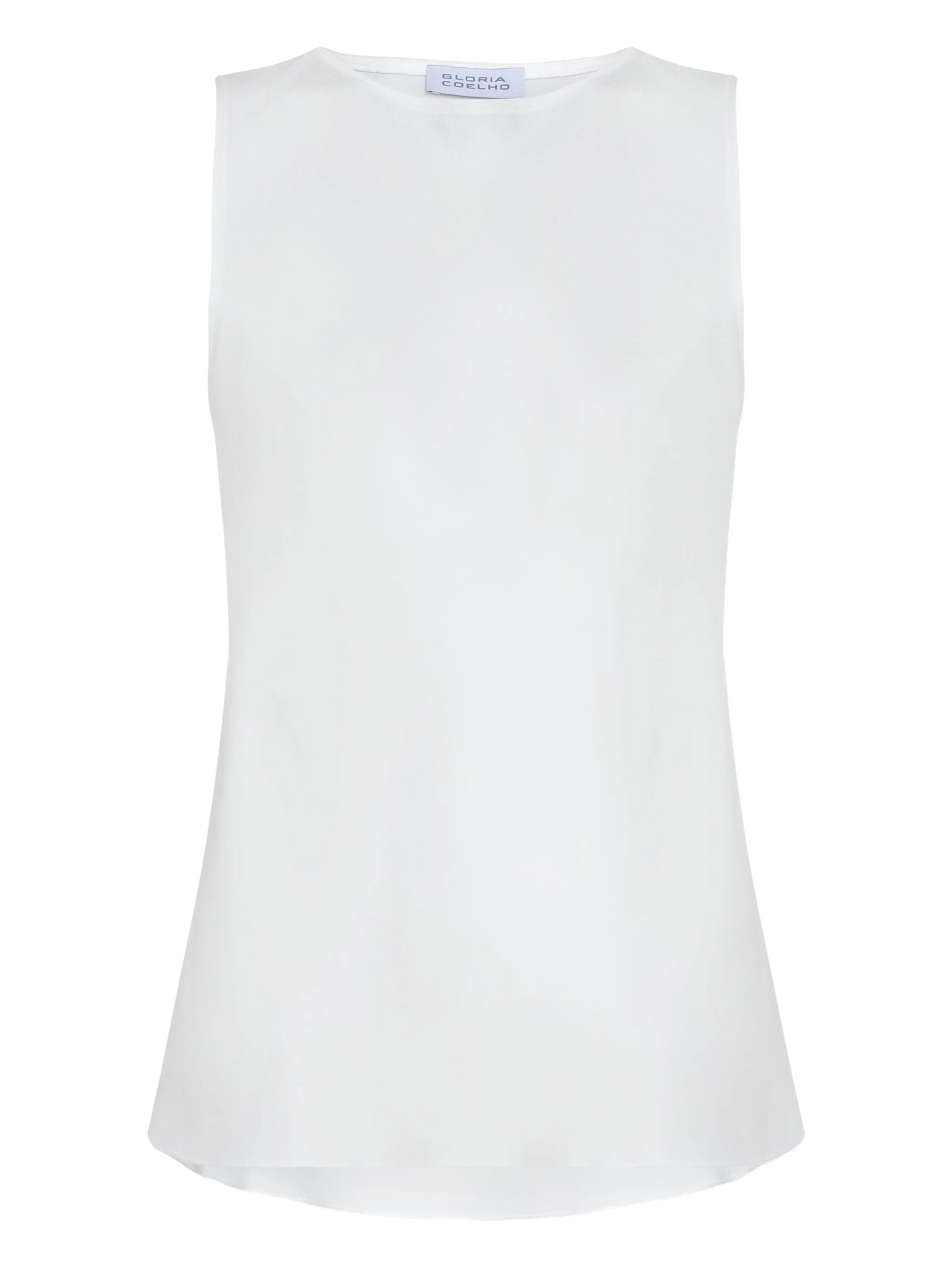 Расклешенный топ без рукавов Gloria Coelho, белый
Расклешенный топ без рукавов Gloria Coelho, белый
