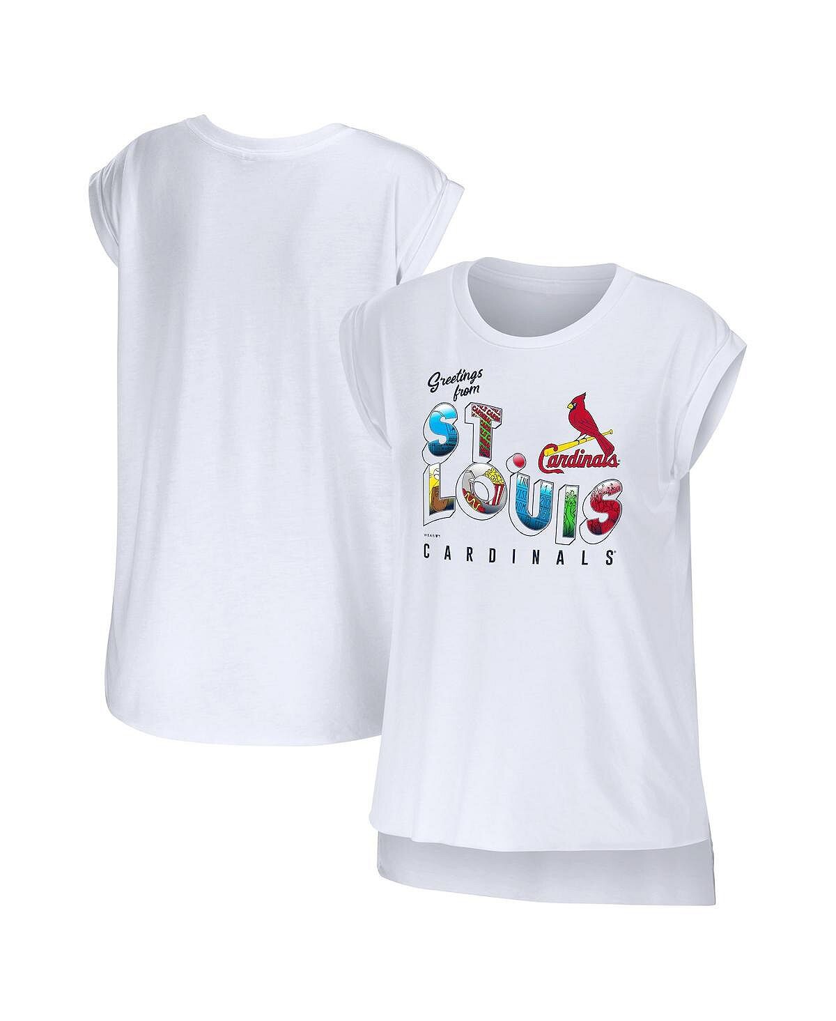 Женская белая футболка с поздравлением от St. Louis Cardinals WEAR by Erin Andrews, белый
Женская белая футболка с поздравлением от St. Louis Cardinals WEAR by Erin Andrews, белый