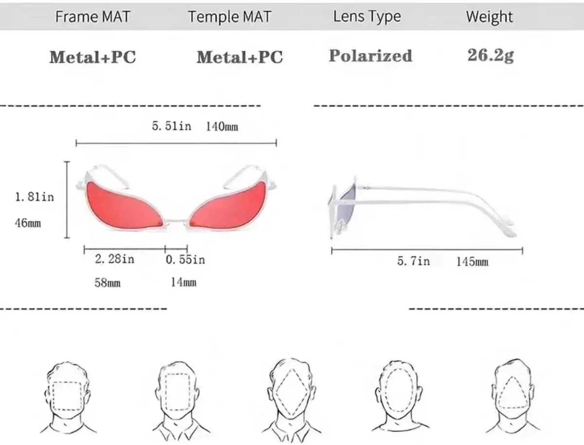 Аниме-косплей солнцезащитные очки для женщин в стиле Донфламинго: стильные кибер-«кошачий глаз» с яркими цветами, ретро-эффект, защита от УФ-излучения knictto, Orange
Аниме-косплей солнцезащитные очки для женщин в стиле Донфламинго: стильные кибер-«кошачий глаз» с яркими цветами, ретро-эффект, защита от УФ-излучения knictto, Orange