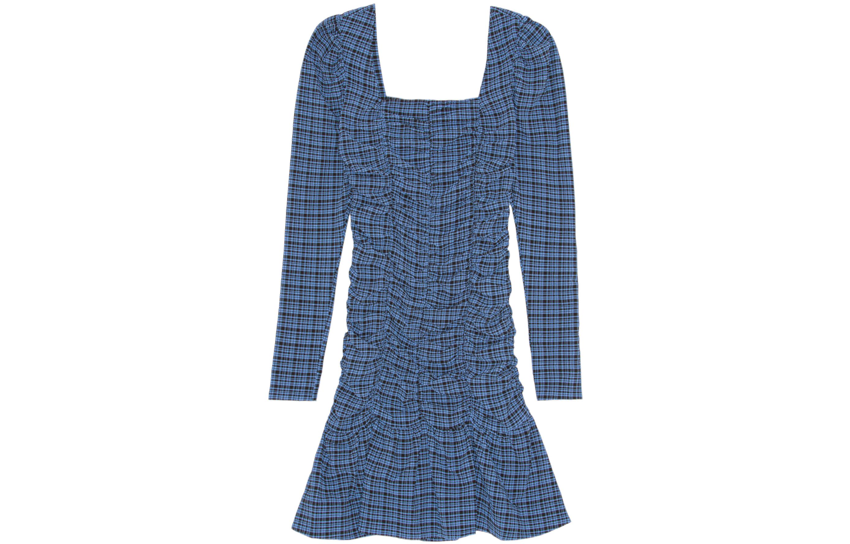 Мини-платье из пике GANNI, синее
Мини-платье из пике GANNI, синее