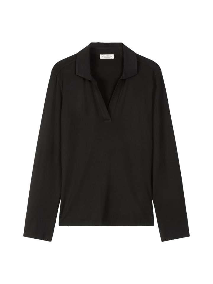 Блузка-поло из джерси, стандартной длины, черного цвета Marc O'Polo
Блузка-поло из джерси, стандартной длины, черного цвета Marc O'Polo