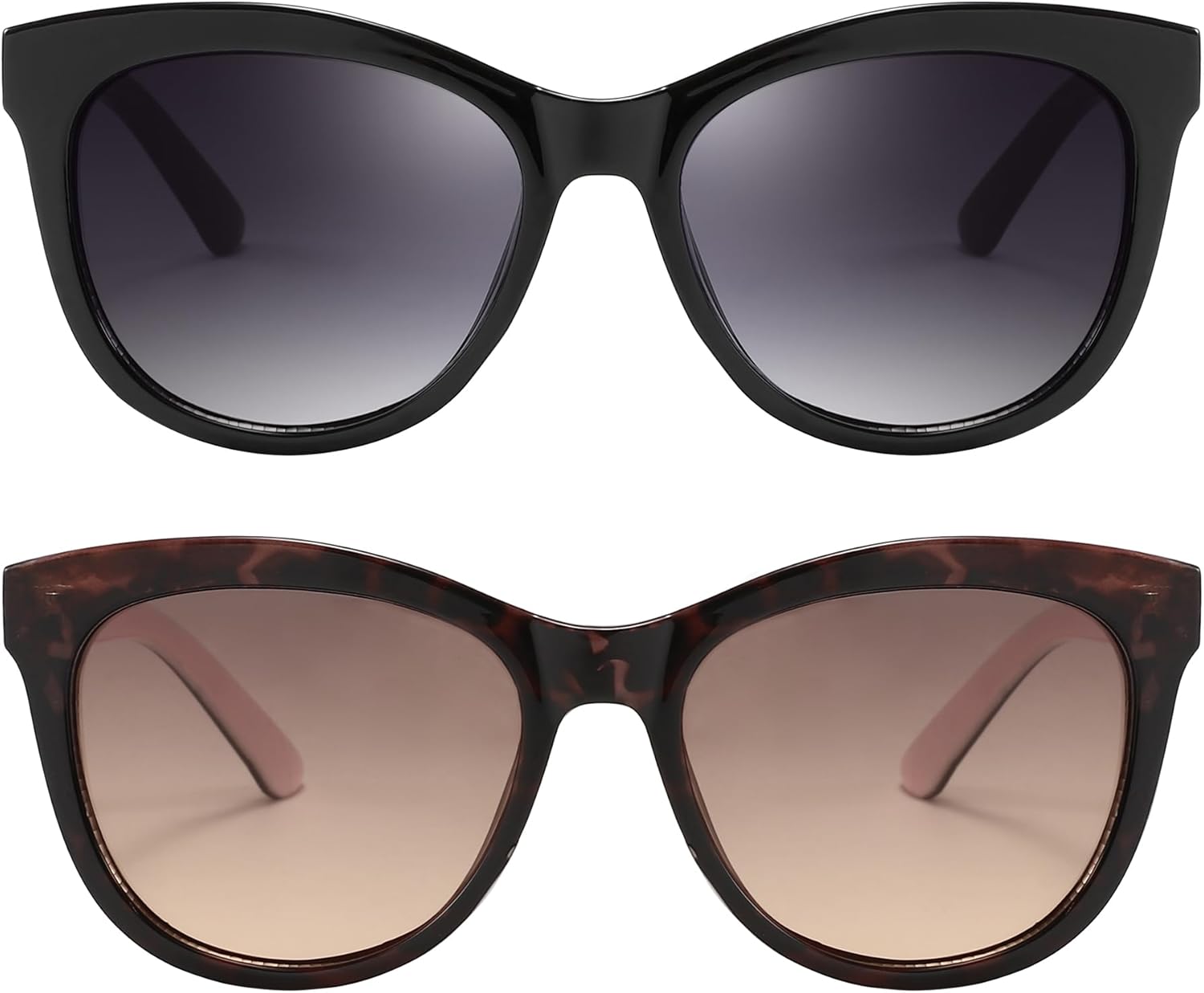 Классические модные солнцезащитные очки для женщин и мужчин, большие круглые солнцезащитные очки «кошачий глаз», защита от УФ-излучения, градиентные линзы WENLCCK, Black/Demi Brown
Классические модные солнцезащитные очки для женщин и мужчин, большие круглые солнцезащитные очки «кошачий глаз», защита от УФ-излучения, градиентные линзы WENLCCK, Black/Demi Brown