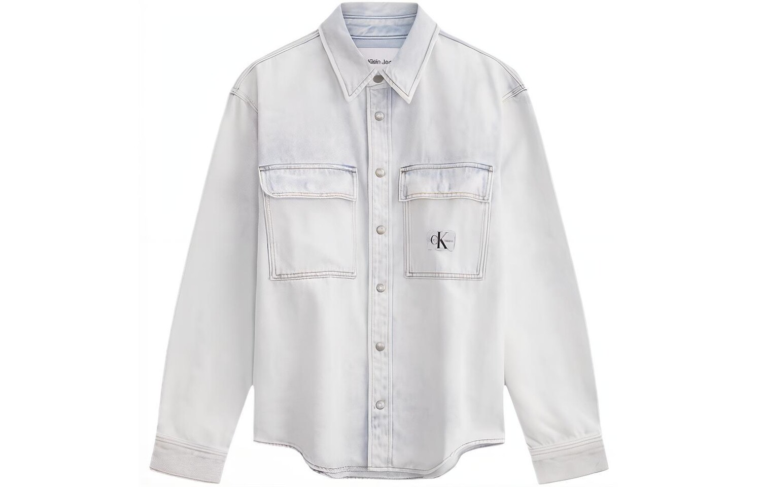 Рубашка мужская светло-синяя - 1AA Calvin Klein, голубой 
Рубашка мужская светло-синяя - 1AA Calvin Klein, голубой