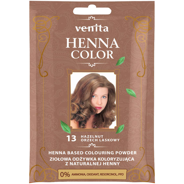 Травяной кондиционер для волос с хной 13 лесной орех, 25 г Venita Henna color, цвет 13 orzech laskowy
Травяной кондиционер для волос с хной 13 лесной орех, 25 г Venita Henna color, цвет 13 orzech laskowy