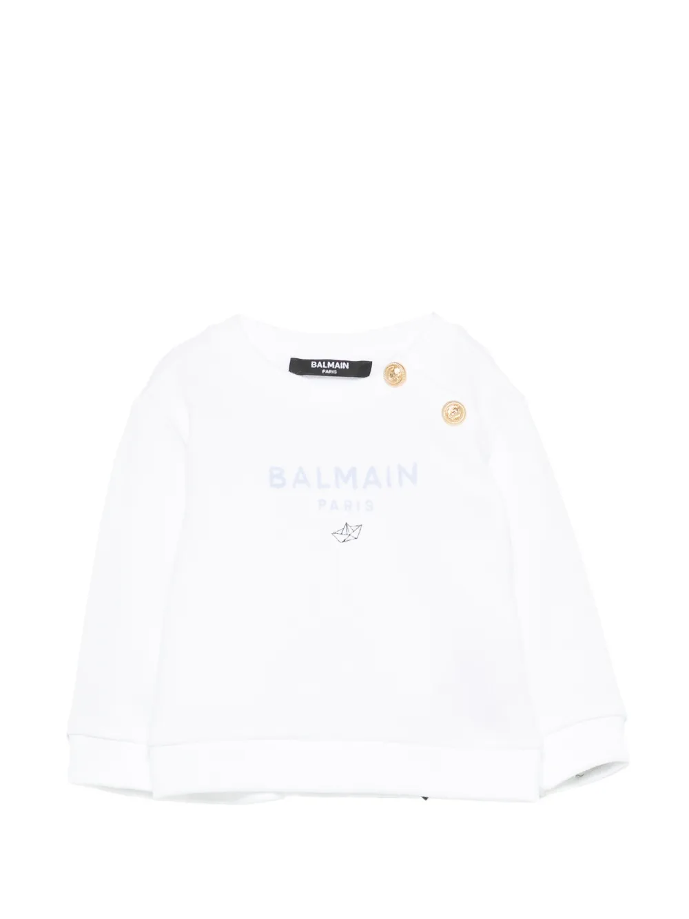 Свитшот с пуговицами Balmain Kids, белый
Свитшот с пуговицами Balmain Kids, белый