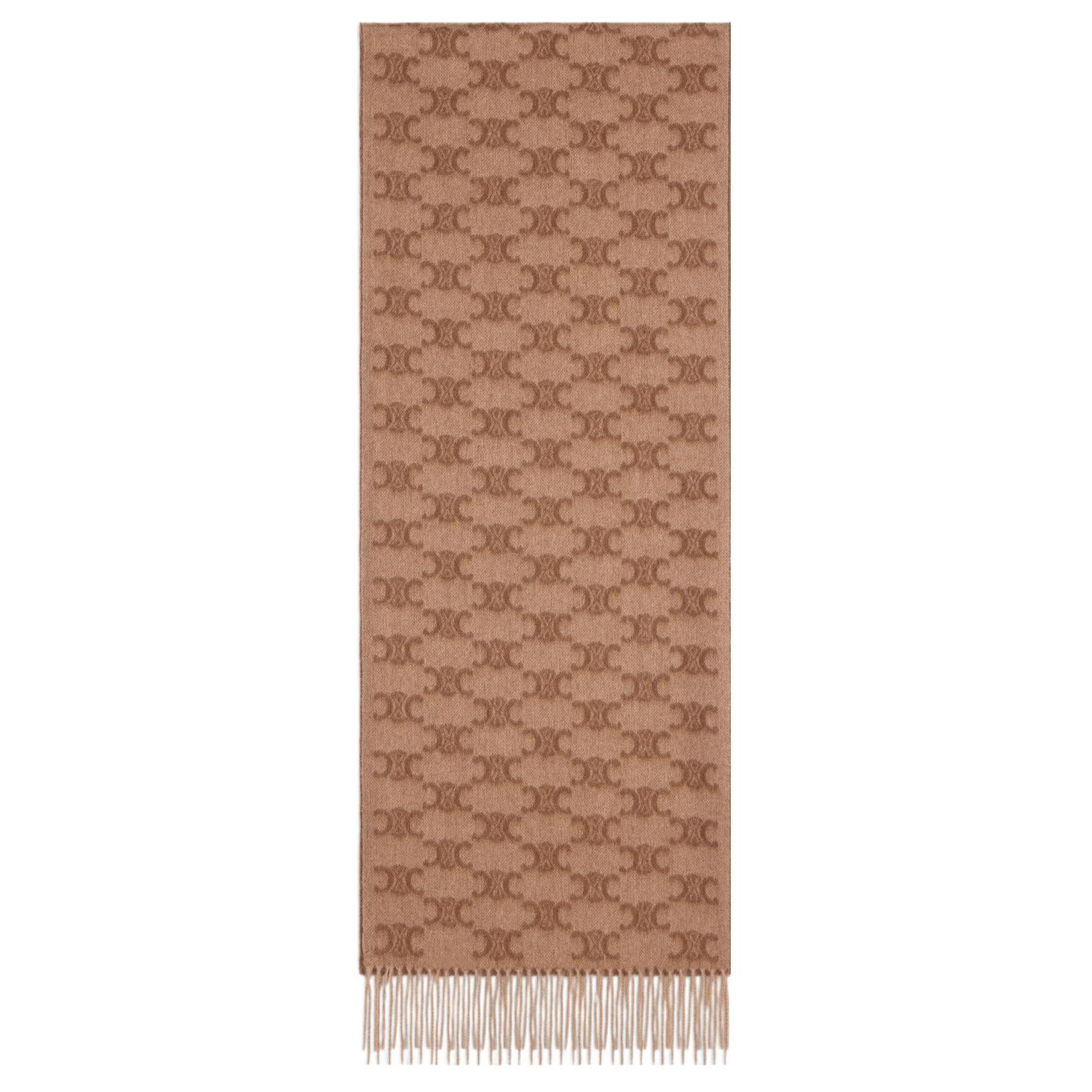 Шарф из кашемира с монограммой In Monogram CELINE, коричневый
Шарф из кашемира с монограммой In Monogram CELINE, коричневый