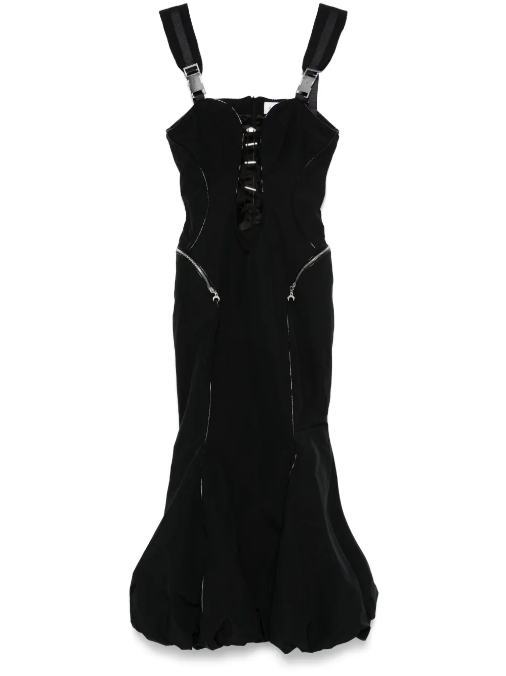 Платье макси с жатым эффектом Marine Serre, черный
Платье макси с жатым эффектом Marine Serre, черный