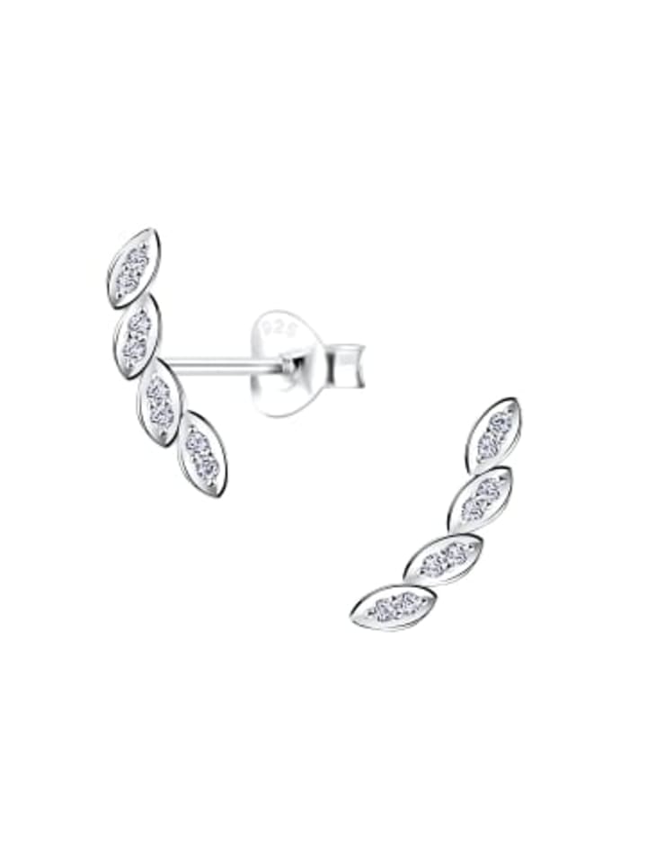 Alexander York Серьги-гвоздики с фианитами в форме листьев, серебро 925 пробы, комплект из 2 штук
Alexander York Серьги-гвоздики с фианитами в форме листьев, серебро 925 пробы, комплект из 2 штук