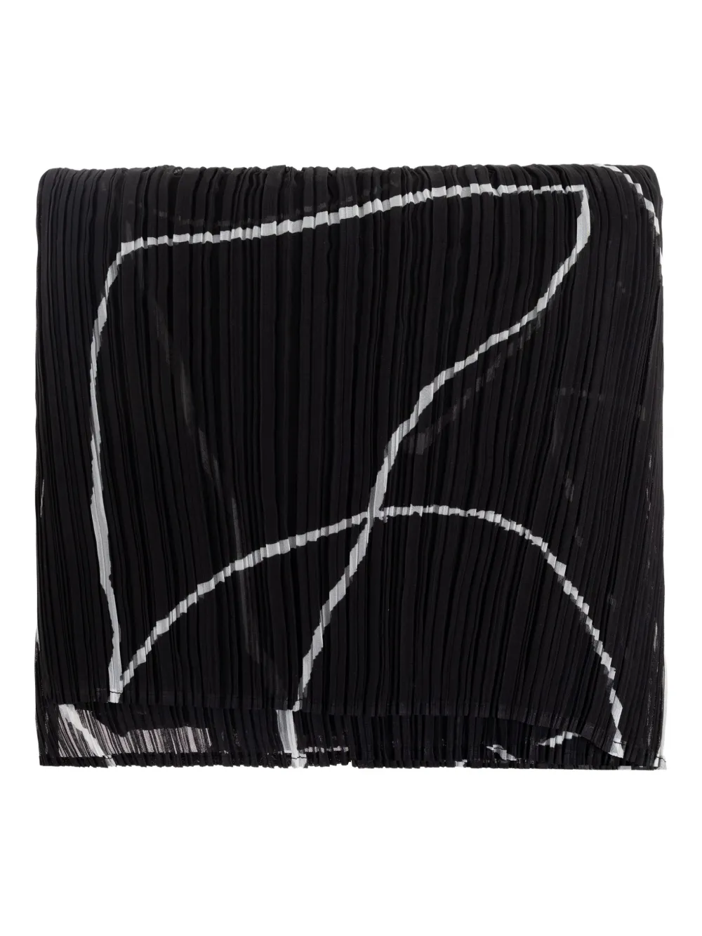Плиссированный шарф с принтом Pleats Please Issey Miyake, черный
Плиссированный шарф с принтом Pleats Please Issey Miyake, черный