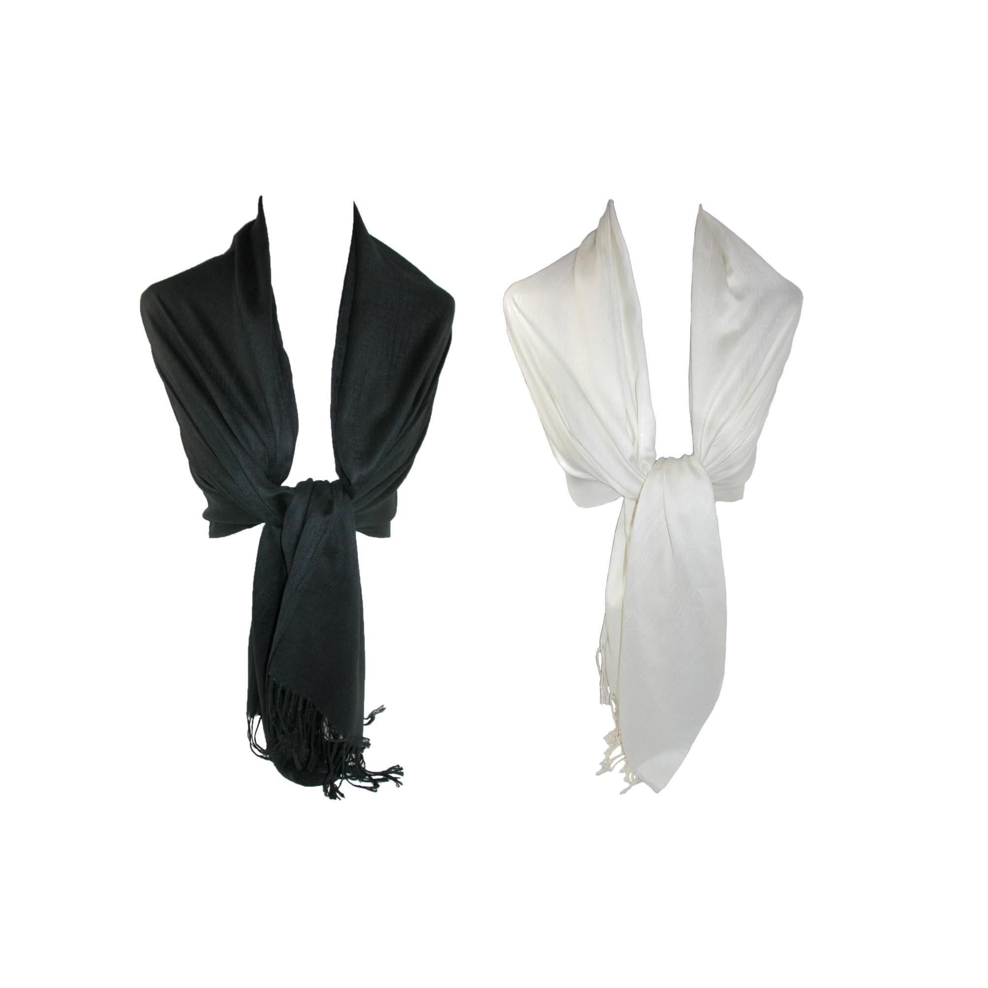 Женский шарф-шаль из пашмины (упаковка из 2 шт.) CTM, черный/белый
Женский шарф-шаль из пашмины (упаковка из 2 шт.) CTM, черный/белый