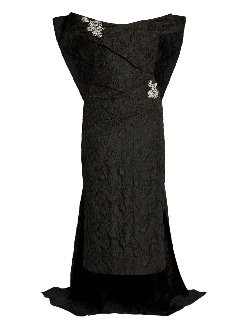 Платье миди с открытыми плечами ERDEM, черный
Платье миди с открытыми плечами ERDEM, черный