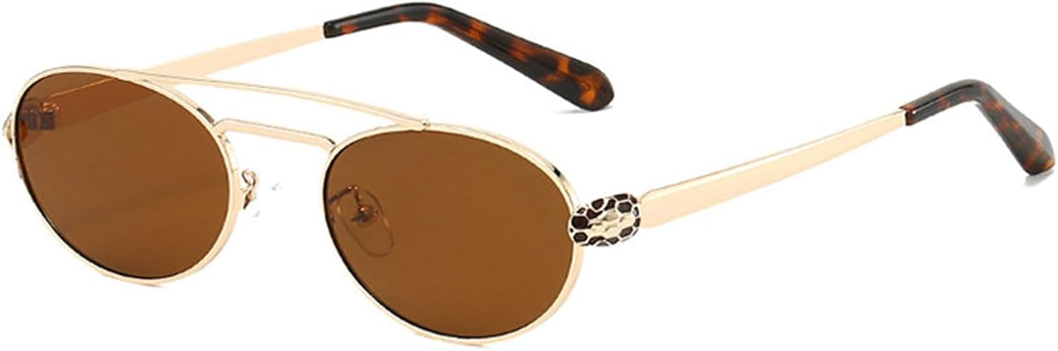 Солнцезащитные очки Helena Retro Trendy Double Beam Oval Sunglasses для женщин и мужчин в стиле 90-х, в маленькой металлической оправе, круглые, с защитой от УФ-излучения UV400, C5
Солнцезащитные очки Helena Retro Trendy Double Beam Oval Sunglasses для женщин и мужчин в стиле 90-х, в маленькой металлической оправе, круглые, с защитой от УФ-излучения UV400, C5