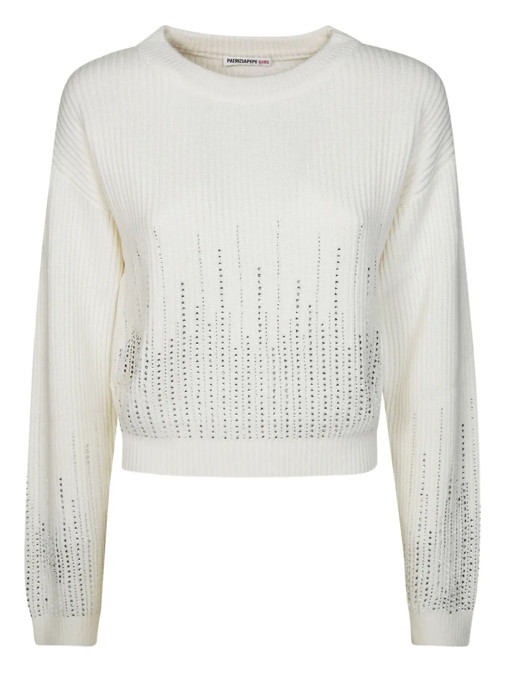 Декорированный свитер Patrizia Pepe Girl, белый
Декорированный свитер Patrizia Pepe Girl, белый