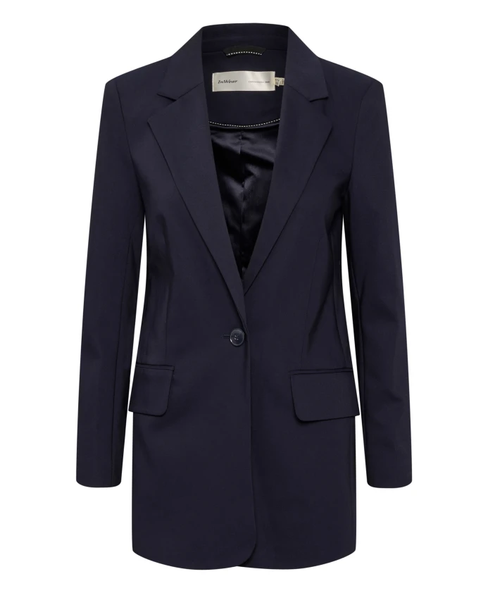 Элегантный длинный пиджак Inwear, синий 
Элегантный длинный пиджак Inwear, синий