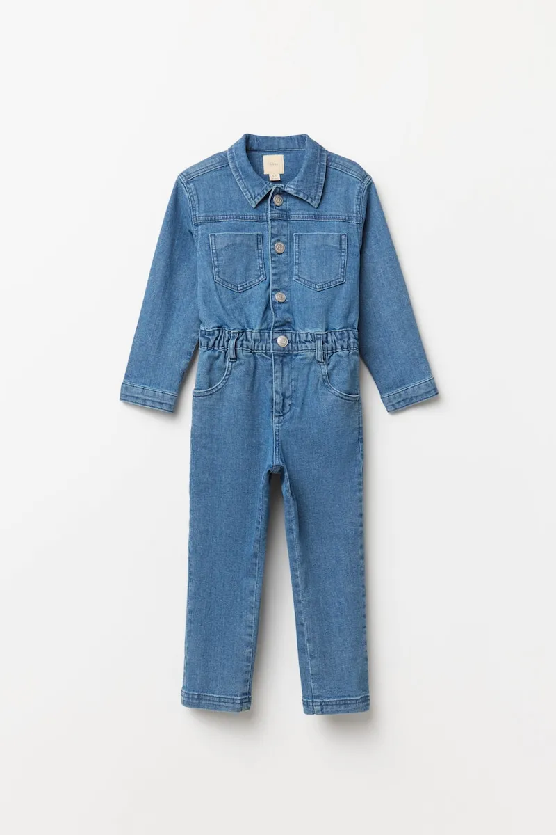Джинсовый комбинезон Sfera, синий 
Джинсовый комбинезон Sfera, синий