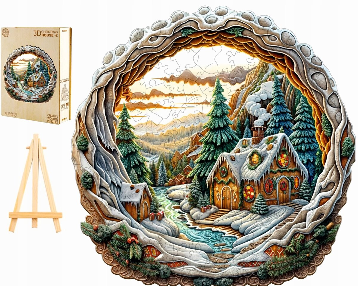 Большой Деревянный Пазл 280 Деталей В Деревянной Коробке Зимний Дом 3D Pasjo24
Большой Деревянный Пазл 280 Деталей В Деревянной Коробке Зимний Дом 3D Pasjo24
