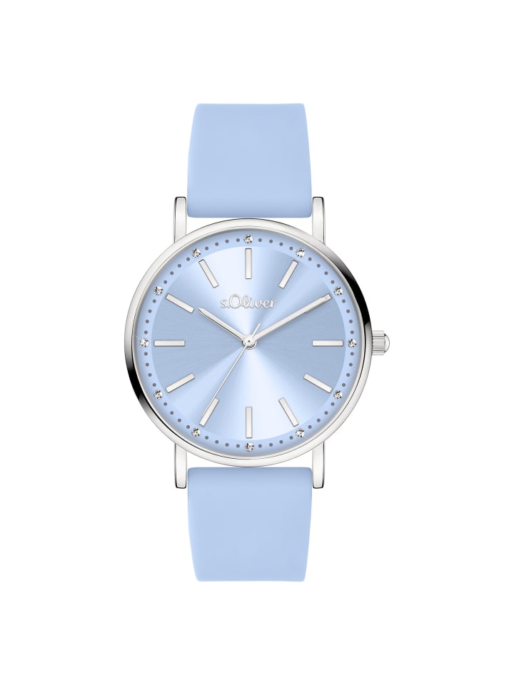 s.Oliver Классические наручные часы с блестящими синими камнями
s.Oliver Классические наручные часы с блестящими синими камнями