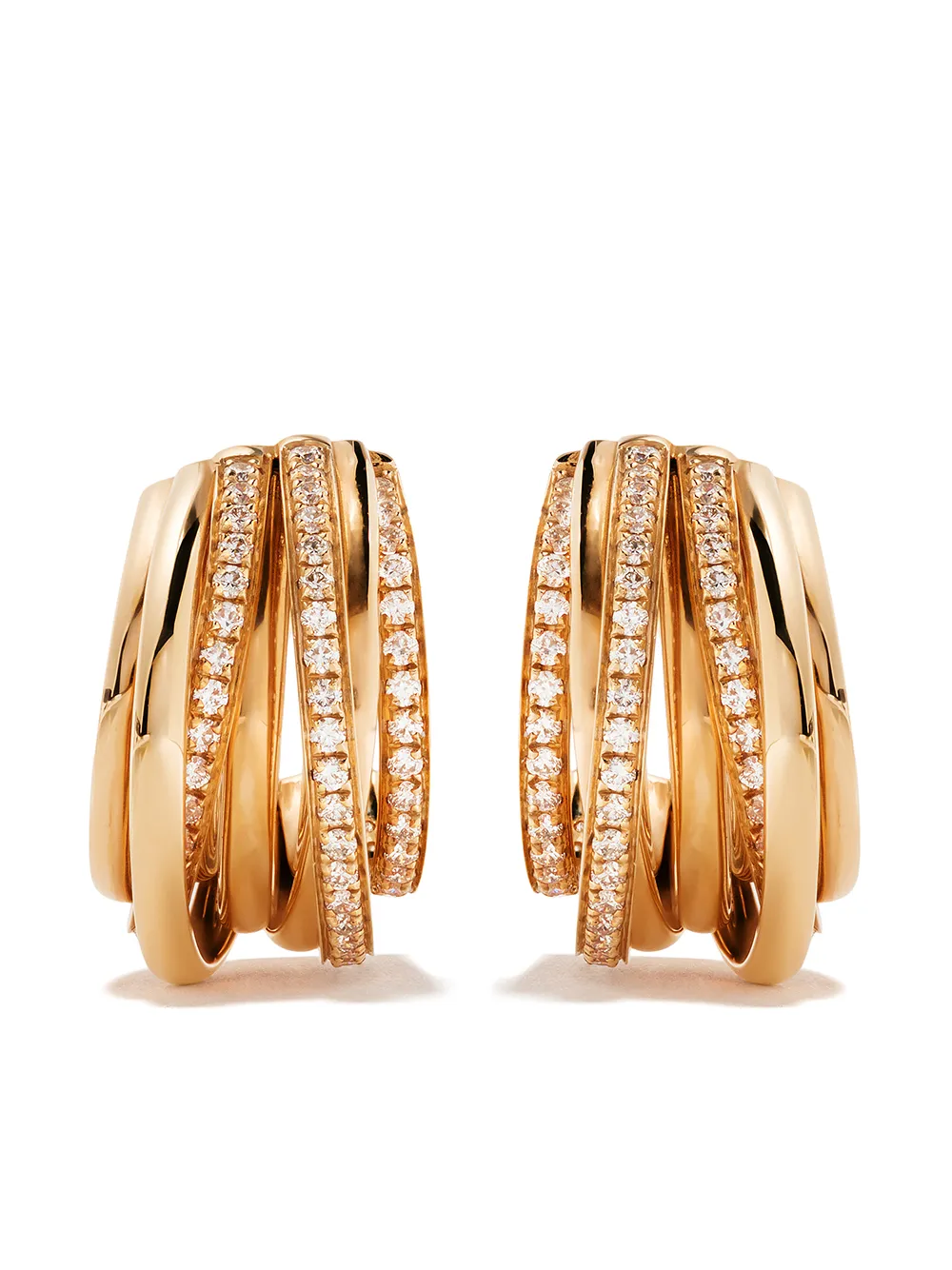 Золотые серьги с бриллиантами De Grisogono, розовый
Золотые серьги с бриллиантами De Grisogono, розовый