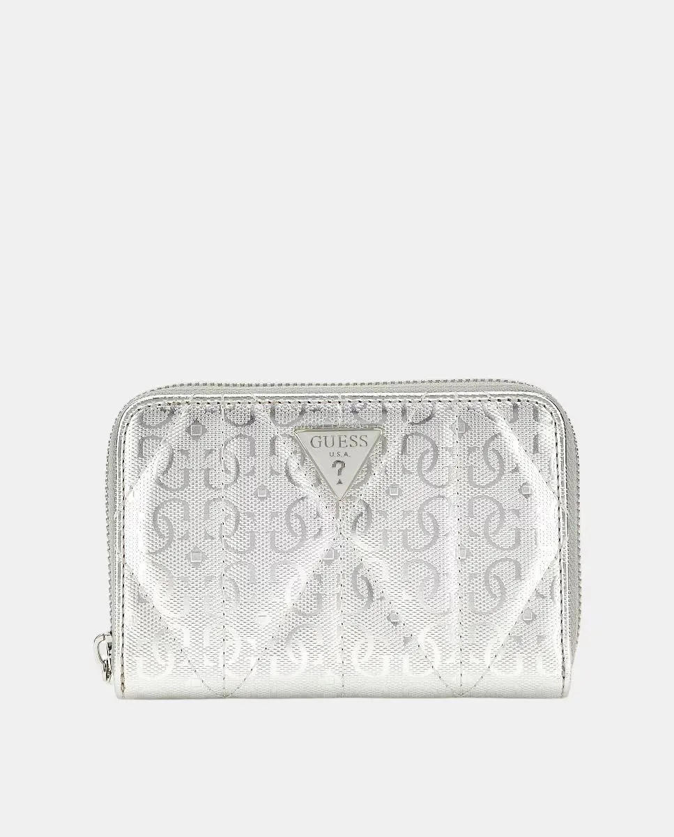 Средняя сумка с молнией Guess, серебряный
Средняя сумка с молнией Guess, серебряный