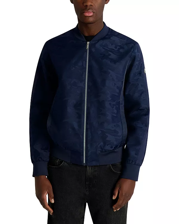 Камуфляжная куртка-бомбер Karl Lagerfeld Paris, синий
Камуфляжная куртка-бомбер Karl Lagerfeld Paris, синий