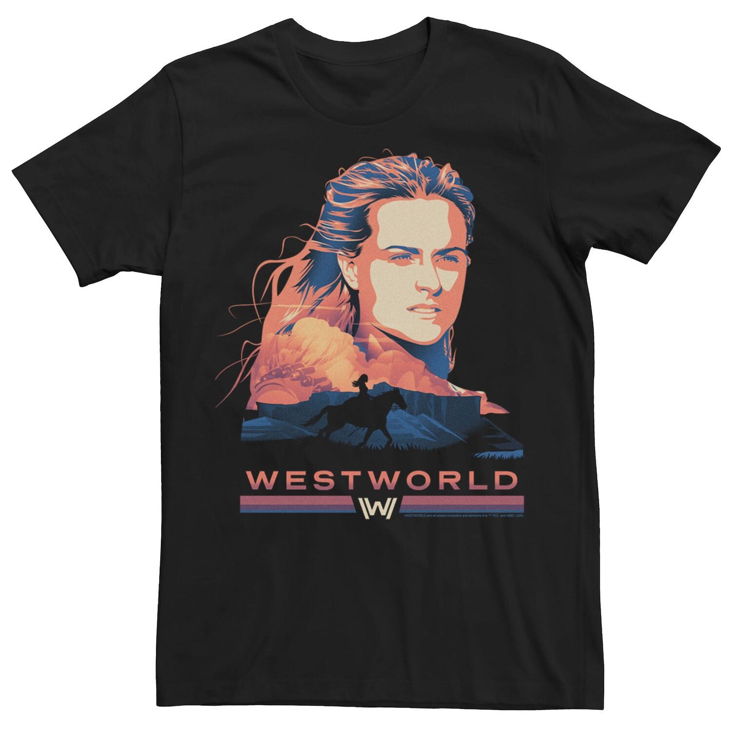 Мужская футболка с цветным портретом и логотипом Westworld Dolores Licensed Character
Мужская футболка с цветным портретом и логотипом Westworld Dolores Licensed Character