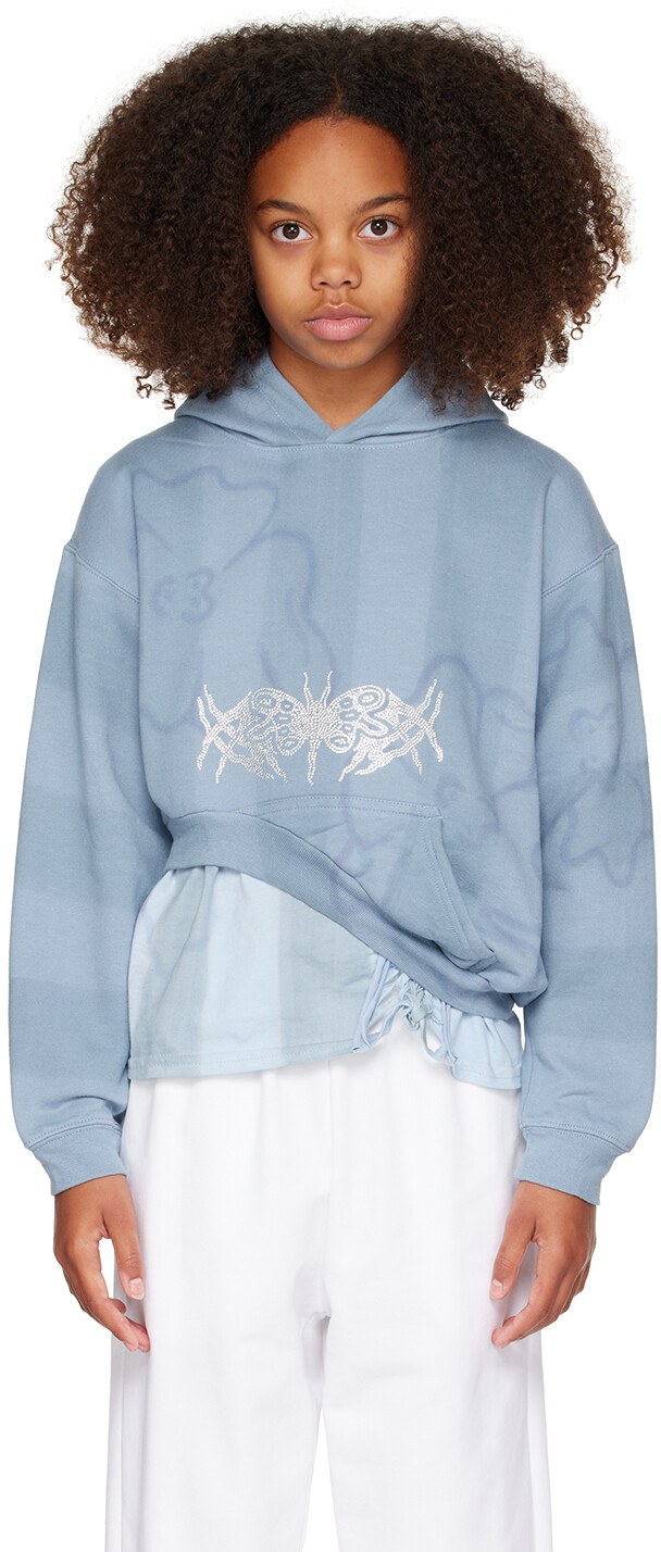 Детская толстовка с капюшоном синего цвета с принтом тай-дай Collina Strada
Детская толстовка с капюшоном синего цвета с принтом тай-дай Collina Strada