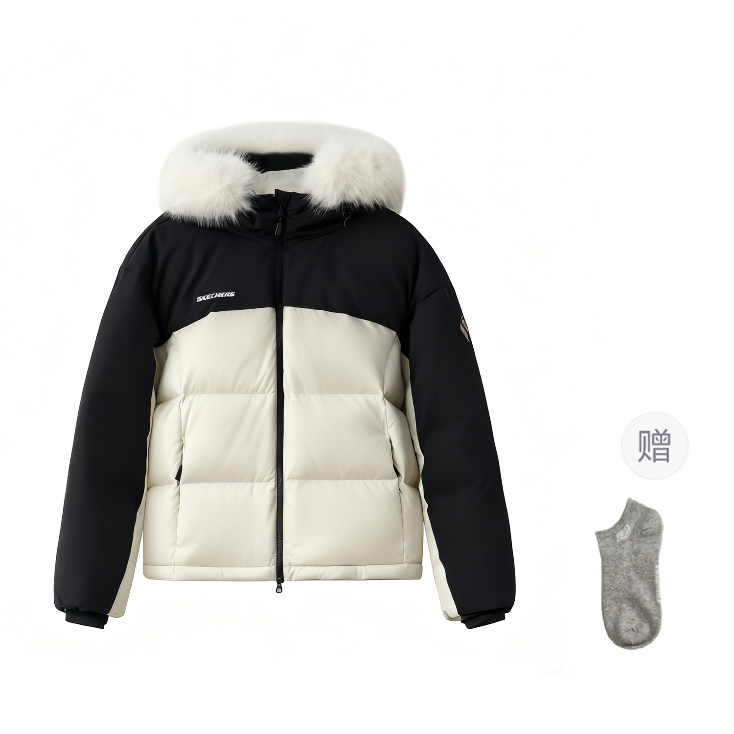 Пуховик унисекс Skechers, серо-белый
Пуховик унисекс Skechers, серо-белый