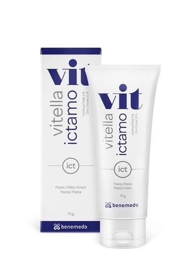 Крем с легким ихтиолом, 75 г Vitella Ictamo, Benemedo
Крем с легким ихтиолом, 75 г Vitella Ictamo, Benemedo
