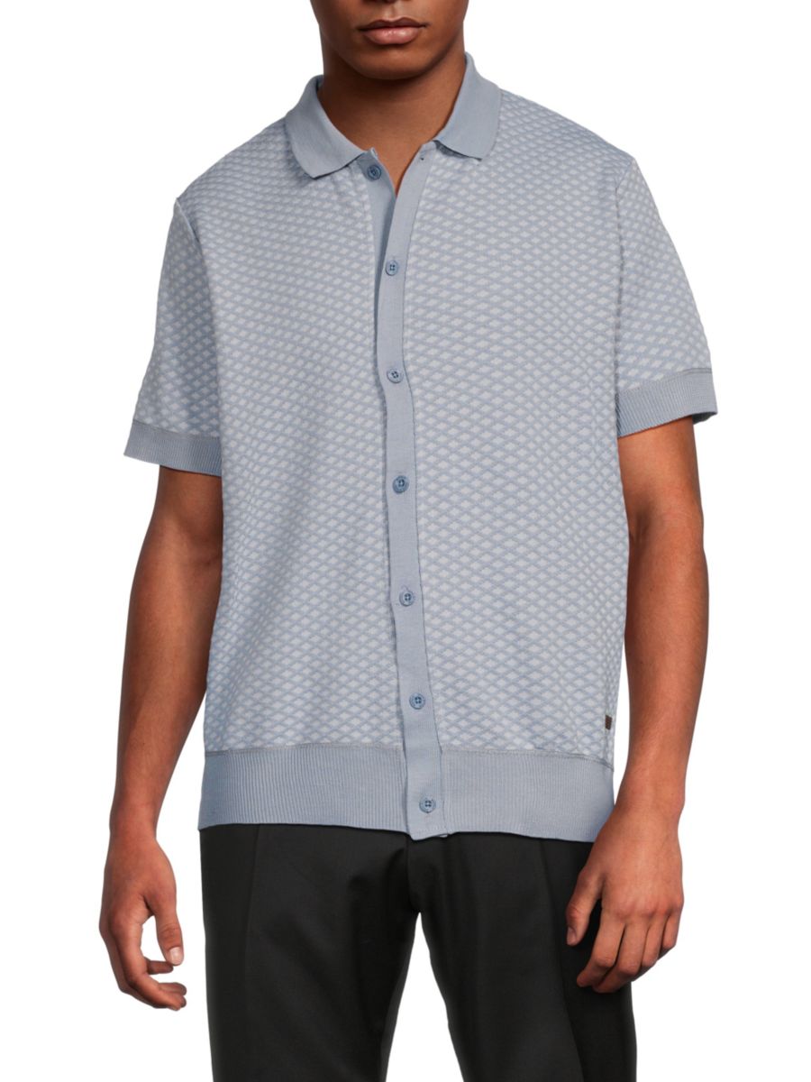 Кардиган поло Willisons с геометрическим узором BUFFALO David Bitton, светло-синий
Кардиган поло Willisons с геометрическим узором BUFFALO David Bitton, светло-синий