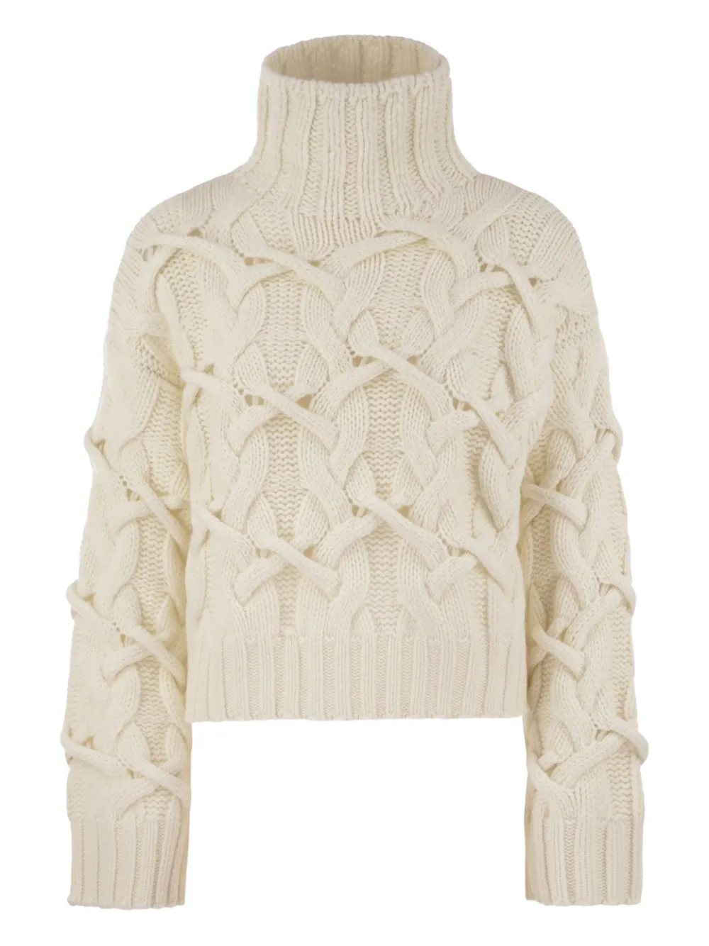 Кашемировый свитер с высоким воротником Brunello Cucinelli, белый
Кашемировый свитер с высоким воротником Brunello Cucinelli, белый