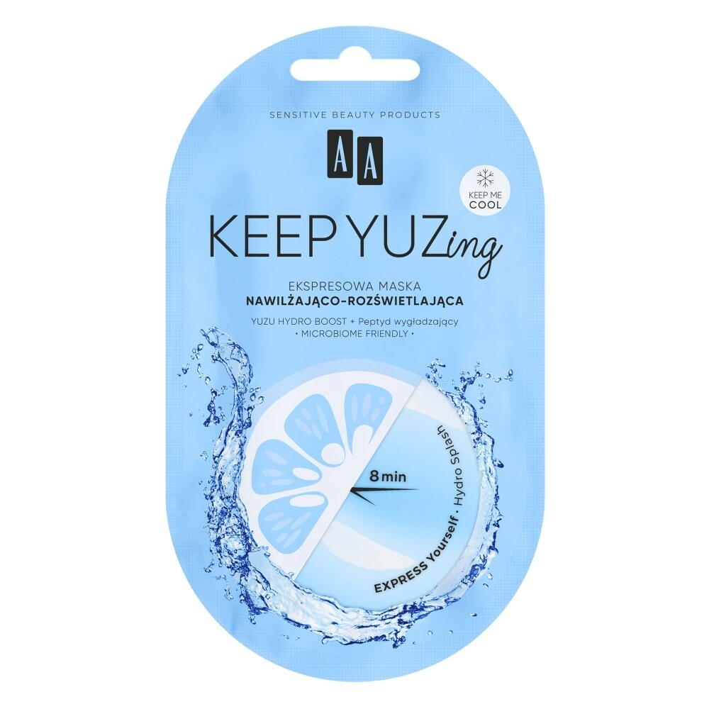 AA Keep Yuzing, Экспресс-увлажняющая и осветляющая маска, 7 мл
AA Keep Yuzing, Экспресс-увлажняющая и осветляющая маска, 7 мл