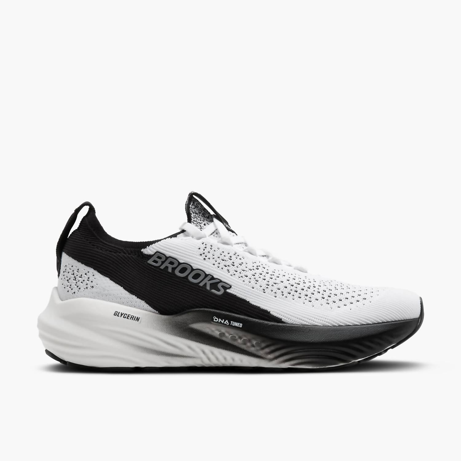 BROOKS Мужские беговые кроссовки Glycerin Stealthfit 22 в бело-серо-черном цвете
BROOKS Мужские беговые кроссовки Glycerin Stealthfit 22 в бело-серо-черном цвете