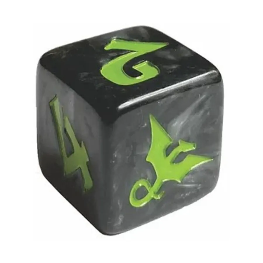 d6 Черный водоворот с зеленым, Dragon Dice (Black Oak)
d6 Черный водоворот с зеленым, Dragon Dice (Black Oak)